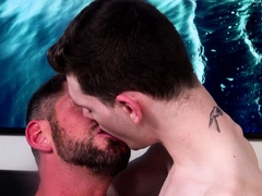 Twink plants a big load deep in sub gay ass