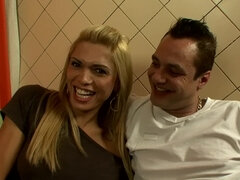 Busty Blonde Shemale Ass Fucking her Gay Lover - Cumming Again - Vinn