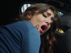 Amateur, Blowjob, Brunette, Car, Shaved, Teen