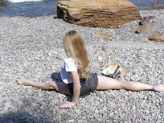Day at the Sea with Contortion Star Tatjana