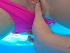 Amateur, Casero, Al aire libre, Piscina, Madrastra, Bajo el agua, Puta, Esposa