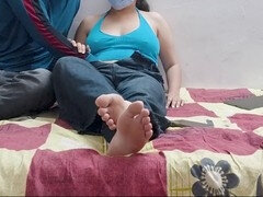 18 ans, Tante, Attrapée, Éjaculation interne, Doigter, Indienne, Masturbation, Solo