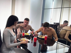 18, お尻, 巨大, 旦那, ラティーナ, ヌード, スペイン人, 三人