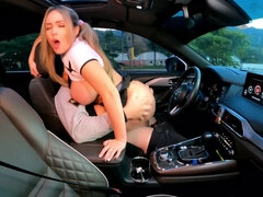 I Fuck With My Stepbro In The Car On A Public Highway In Medellin+he Cums Inside To Get Me Pregnant With Kourtney Love And Tatiana Alvarez