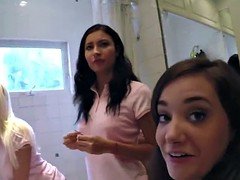 Amateur, Grupo, Lesbiana, Fiesta, Coño, Adolescente, Juguetes