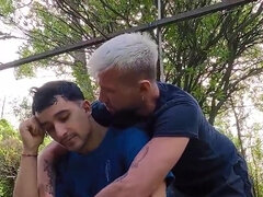 アナル, ブロンド, フェラチオ, イく瞬間, 指いじり, ゲイ, 異人種間, キス