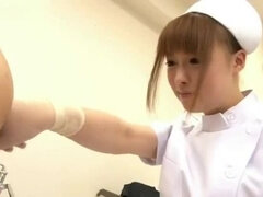 In den arsch, Asiatisch, Tussi, Hochschule, Handjob, Japanische massage, Krankenschwester