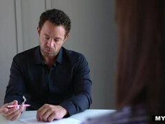 Tough Negotiator MILF Magically Calms Worker