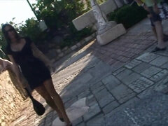 BONDAGE & DISCIPLINE model Alex Zothberg ambling in Antibes