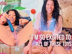 Leie, Kitzler, Dildo, Füsse, Hardcore, Masturbation, Solo, Titten