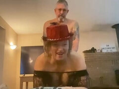 Amateur, Américain, Sucer une bite, Couple, Papa, Hd, Seins naturels, Épouse