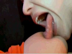 Lesbienne, Mamelons, Suçant