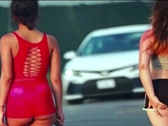 Sexy Street Hookers Strut Their Stuff