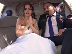 Jennifer Mendez cucks her loser hubby in the wedding limo