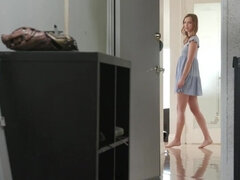 Stepdaughter looks tight and daddy treats her right