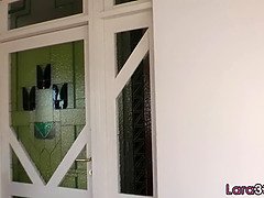 Spanked euro milf seduces petite 18yo babe