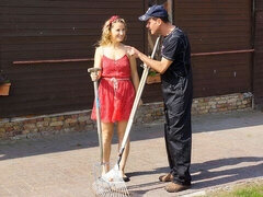 18 jahre, Schönheit, Grosser schwanz, Blasen, Kleid, Natürlichen titten, Kurzes haar, Titten