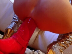 Anal, Ass, Blonde, Dildo, Perverted, Solo, Tease, Toys