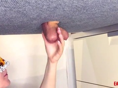 Hot MILF AnnyCandy Dominates Painboy on Milking Board - Deep Ball Sucking & CBT Action