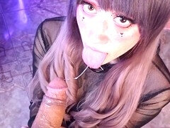 E girl, breeding, sloppy blowjob