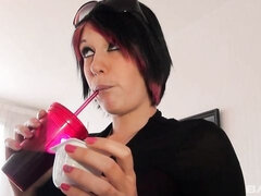 Kenza Suck Wraps Her Fake Tits Around His Cock And Fucks It!
