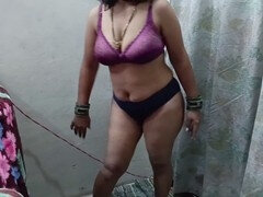 Ass to mouth, Big ass, Dirty talk, Indian, Lingerie, Masturbation, Milf, Short hair
