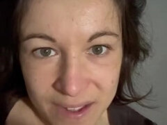 Brunette brune, Clito, Couple, Femelle, Français, Époux mari, Masturbation, Chatte