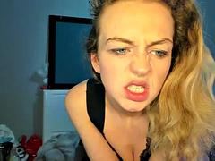 Schwarz, Blondine, Britisch, Dildo, Schwarz, Interrassisch, Schlampe, Titten