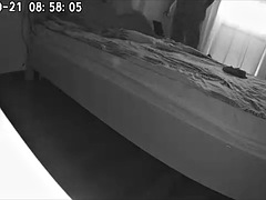 A camera and filmed the cheating of her husband and housekeeper. Real video