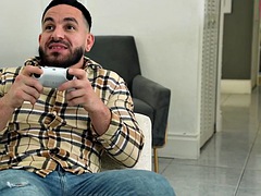Tussi, Grosser schwanz, Blasen, Spermaladung, Fetisch, Spiele, Gruppe, Flotter dreier