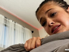 Arsch, Blasen, Braunhaarige, Schwanz, Handjob, Pov, Strümpfe, Jungendliche (18+)
