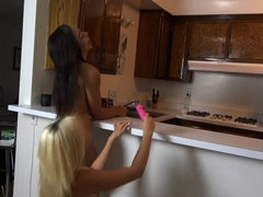 Xandra Sixx has her first experience with ebony goddess Adrian Maya