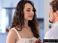 Unexpected Valentines Day Treat Threesome with Hot brunettes Liz Jordan  Maya Woulfe - S46:E3