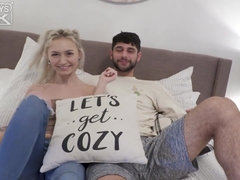 Blond, Pijpbeurt, Sperma shot, Lul, Hd, Klein, Tiener, Tieten likken