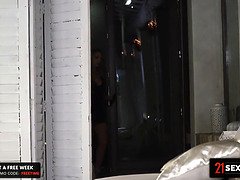 アナル, デカ尻, デカパイ, ブロンド, フェラチオ, イく瞬間, 淫乱熟女, 叫ぶ