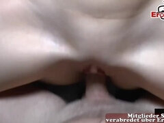 Amateur, Tetas grandes, Corrida, Grupo, Alemán, Grupo, Tragarse, Adolescente