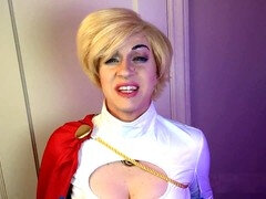 Geekyfemdom, power girl, battered