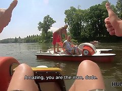 18 jaar, Pijpbeurt, Stel, Man die toekijkt, Tsjechisch, Hd, Gezichtspunt, Zoon