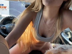 Public Masturbation. Got Really Turned On In The Car