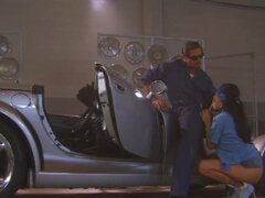 Минет, В машине, Семяизвержение, Сперма на лице