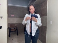 素人, お尻, デカ尻, フェラチオ, ハードコア, なめる, 公共, ティーン