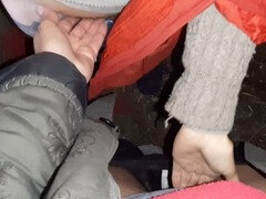 Stel, Lesbisch, Masturbatie, Orgasme, Buiten, Kut duiken, Tatoeage