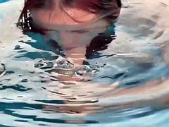 Leie, Schwarz, Schwarz, Fingern, Hardcore, Strapon, Unter wasser