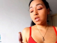 18, Asian, Babysitter, Female, Latina, Masturbation, Orgasm, Toys