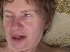 Leie, Grosser arsch, Blasen, Sperma im mund, Oma, Hardcore, Masturbation, Muschi
