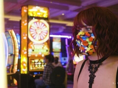 Asiatique, Gros cul, Sucer une bite, Brunette brune, Queue, En levrette, Lingerie, Suçant