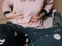 女, 指いじり, 自家製, インド人, オーガズム, 靴下, 一人, おもちゃ