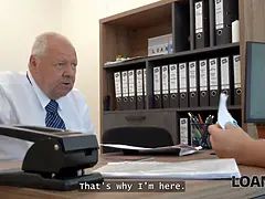 Loan4k. trampy mina k is playing grubby games with loan chief
