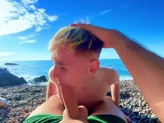 Anaal, Strand, Grote lul, Brutaal, Sperma, Lul, Homo, Nudist