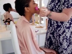 Grosse bite, Tir de sperme, Noir ébène, Hd, Interracial, De plein air, Public, Cheveux courts